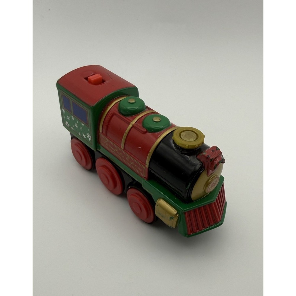 VTG 1999 Wooden Railway Snowflake Express Christmas Train Learning Curve WORK EC